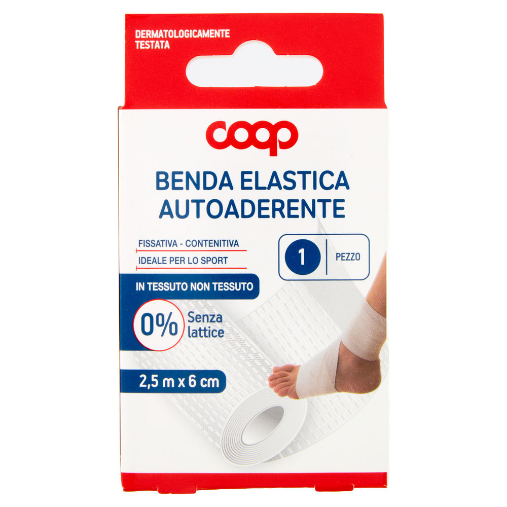BENDA ELASTICA  AUTOADERENTE COOP M 2,5 X CM 6 TNT NO LATEX - 1
