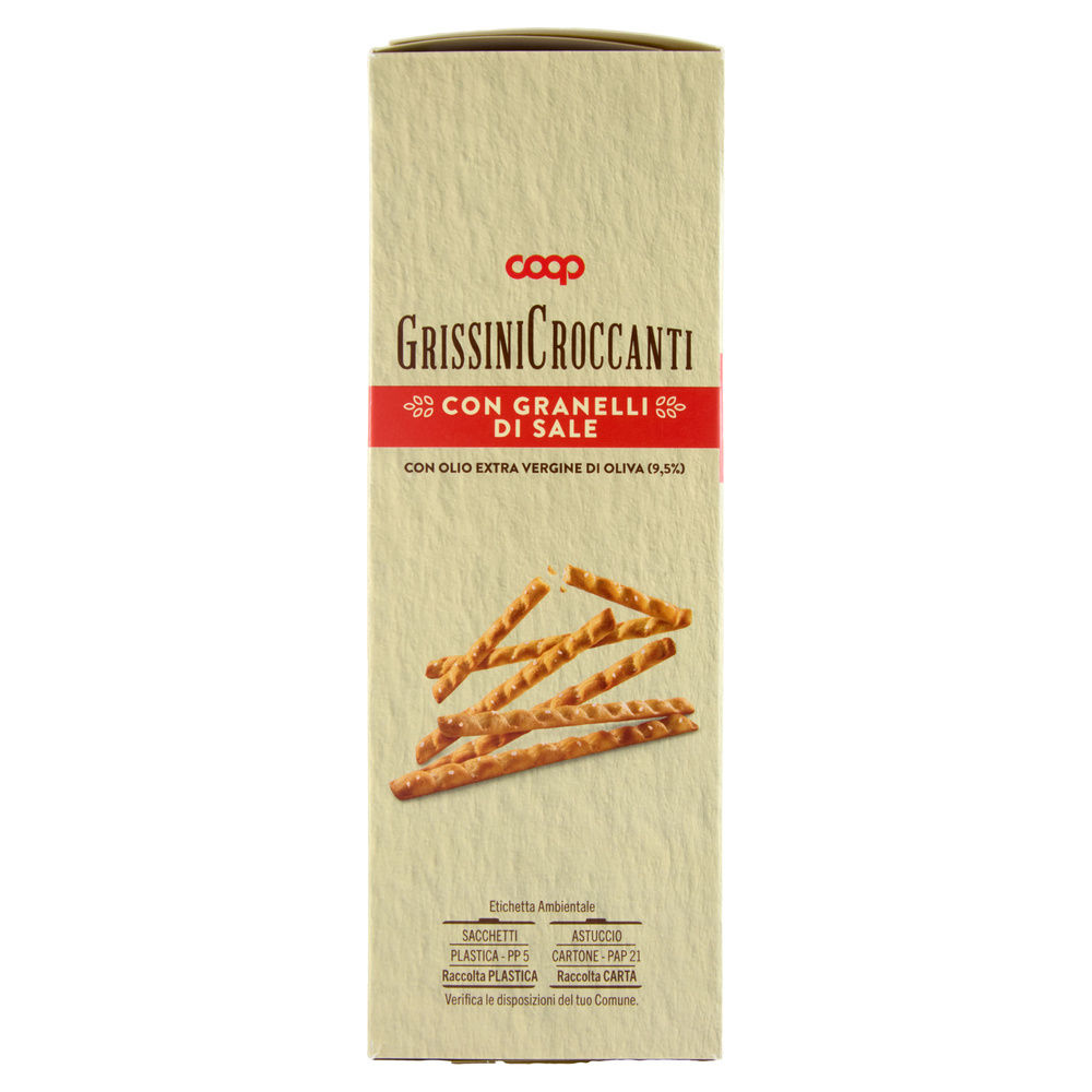 GRISSINI SFIZIOSI CON OLIO EXTRAVERGINE DI OLIVA COOP 4 PORZIONI DA 62,5 G G250 - 3