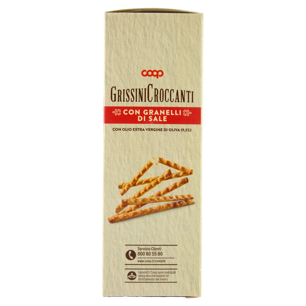 GRISSINI SFIZIOSI CON OLIO EXTRAVERGINE DI OLIVA COOP 4 PORZIONI DA 62,5 G G250 - 5