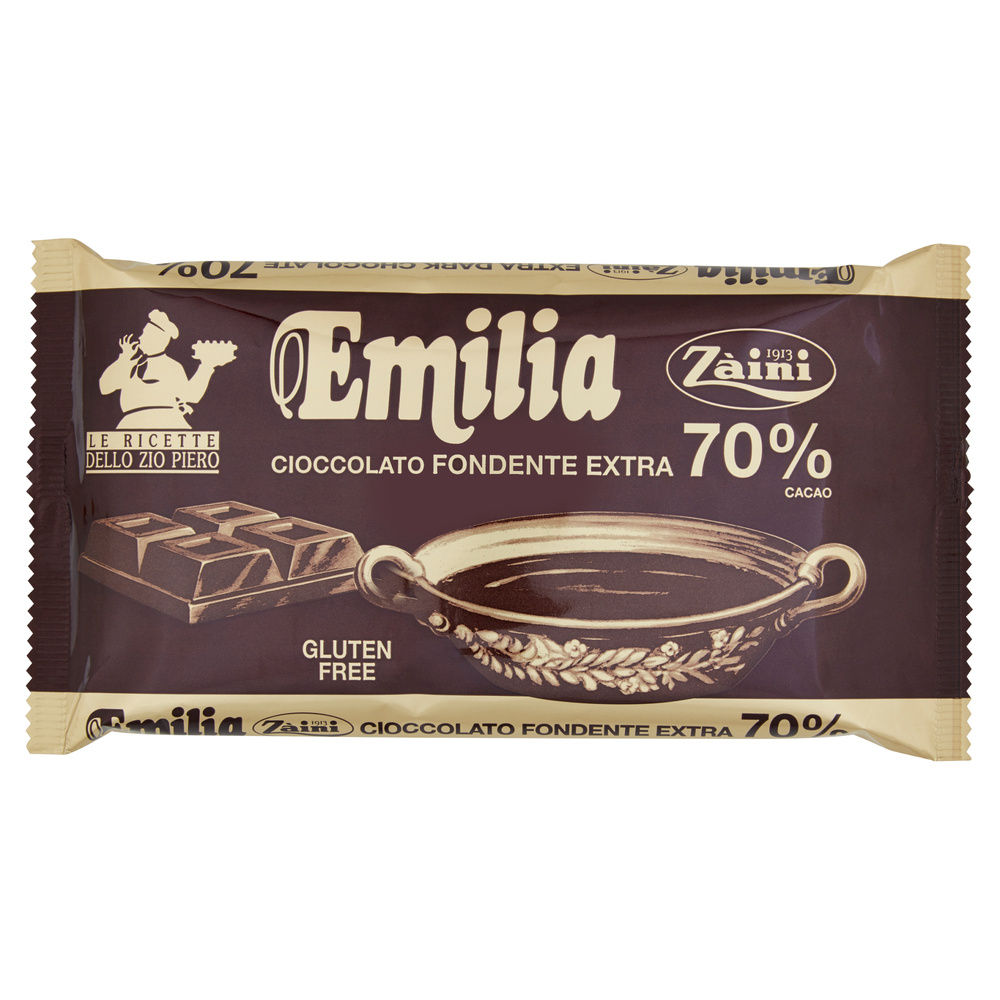 CIOCCOLATO FONDENTE EXTRA 70% EMILIA ZAINI G 400 - 0