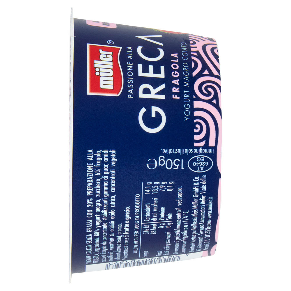 PASSIONE ALLA GRECA 0% FRAGOLA MULLER G 150 - 5