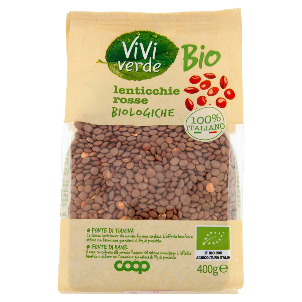 LENTICCHIE ROSSE VIVI VERDE BIO COOP BS G 400 - 3