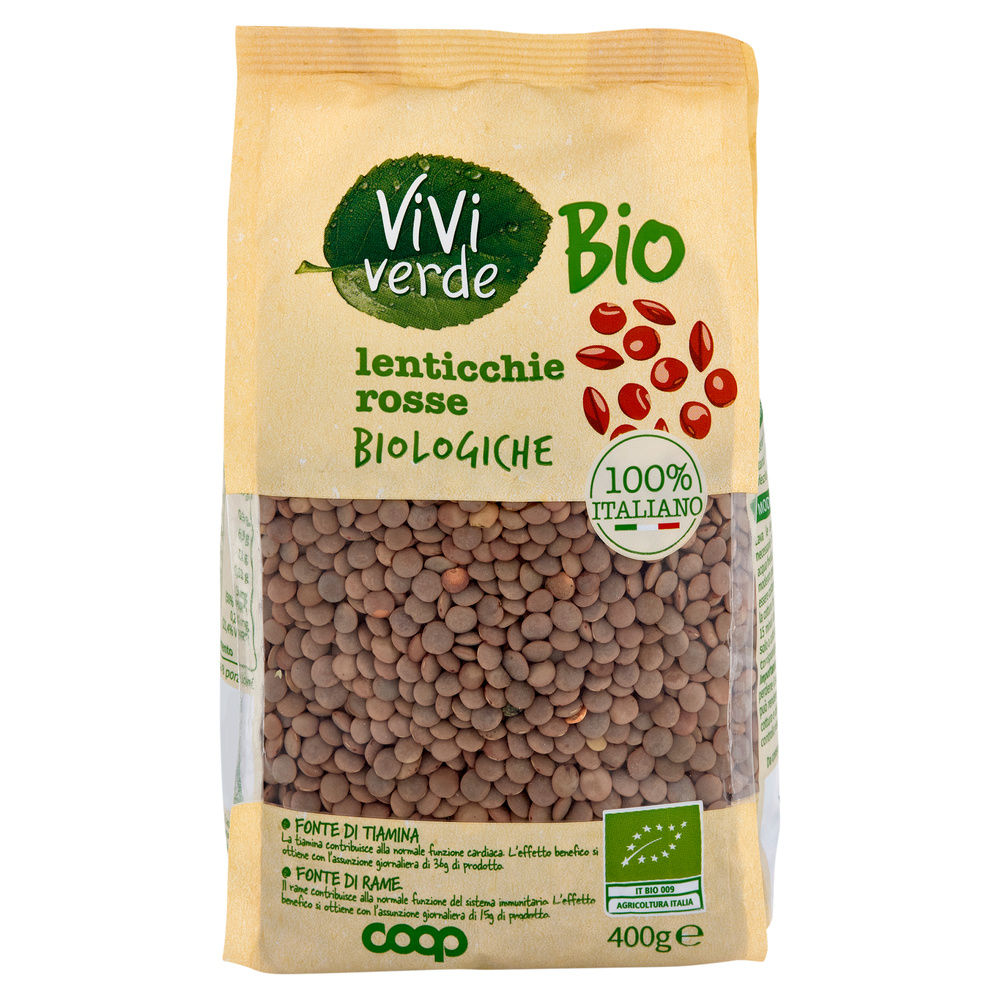 LENTICCHIE ROSSE VIVI VERDE BIO COOP BS G 400 - 10