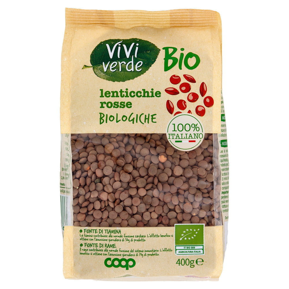 LENTICCHIE ROSSE VIVI VERDE BIO COOP BS G 400 - 11
