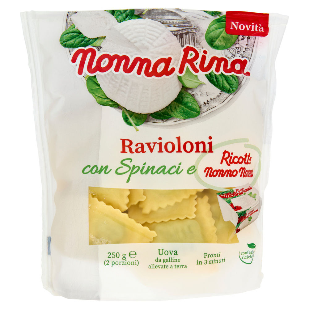 RAVIOLONI RICOTTA E SPINACI NONNA RINA G 250 - 0