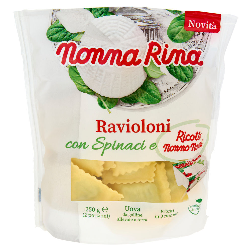 RAVIOLONI RICOTTA E SPINACI NONNA RINA G 250 - 1