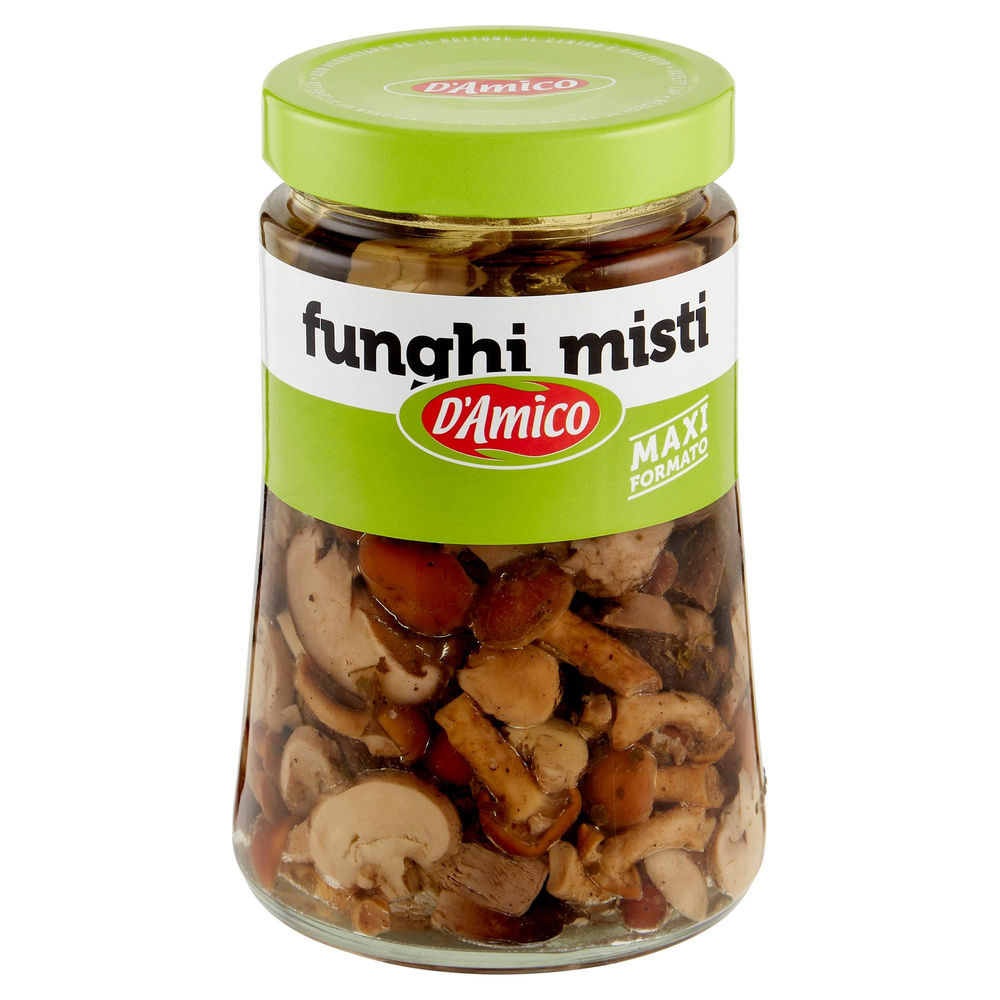 FUNGHI MISTI IN OLIO DI SEMI D'AMICO VASO VETRO G 700 - 4