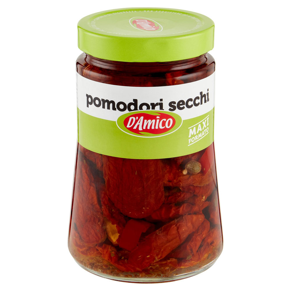 POMODORI SECCHI IN OLIO DI SEMI D'AMICO VASO VETRO G 700 - 6