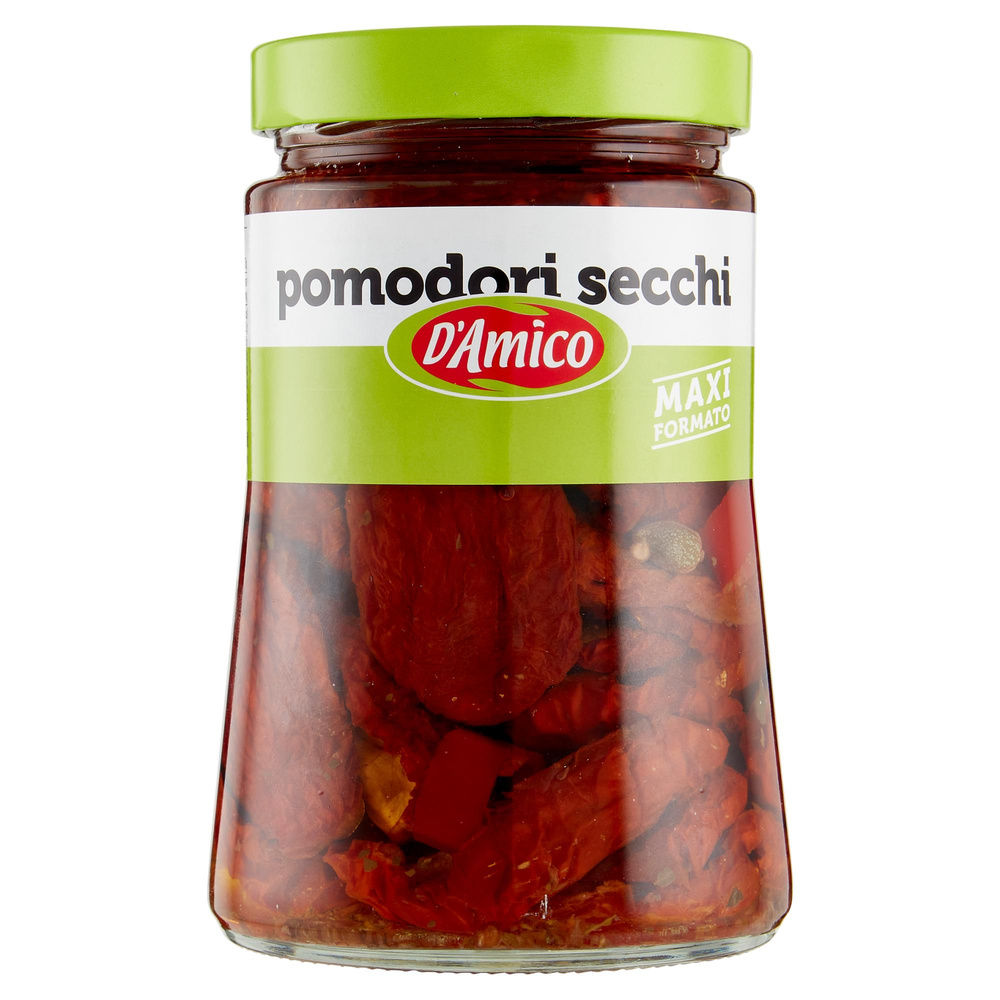 POMODORI SECCHI IN OLIO DI SEMI D'AMICO VASO VETRO G 700 - 3