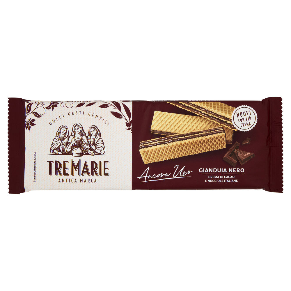 WAFERS GIANDUIA NERO ANCORAUNO TRE MARIE INCARTO G 140 - 1