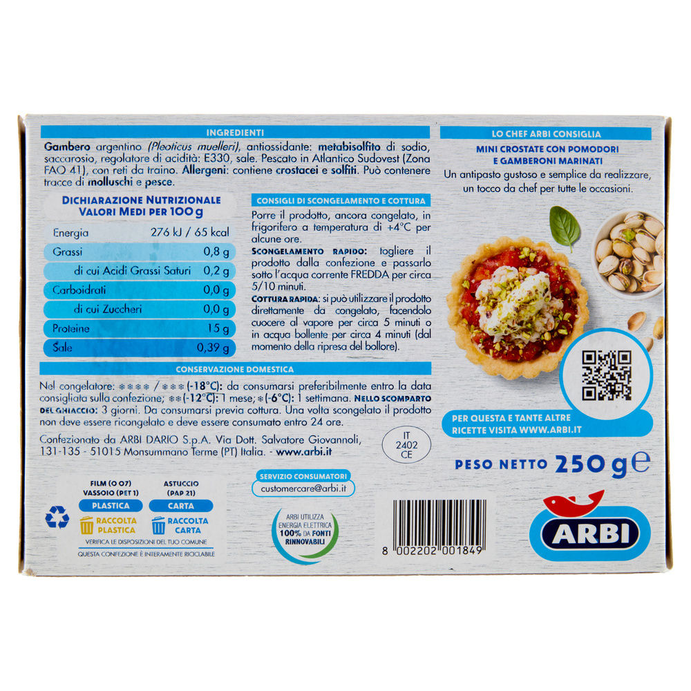 GAMBERI ARGENTINI X8 G 250 ARBI - 4