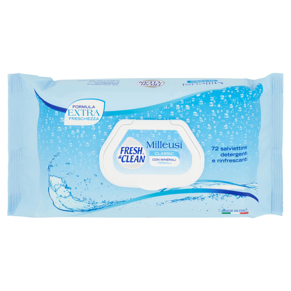 SALVIETTE MILLEUSI FRESH & CLEAN CLASSIC GRANDI VIAGGI PZ.72 - 7