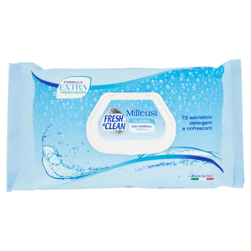 SALVIETTE MILLEUSI FRESH & CLEAN CLASSIC GRANDI VIAGGI PZ.72 - 5