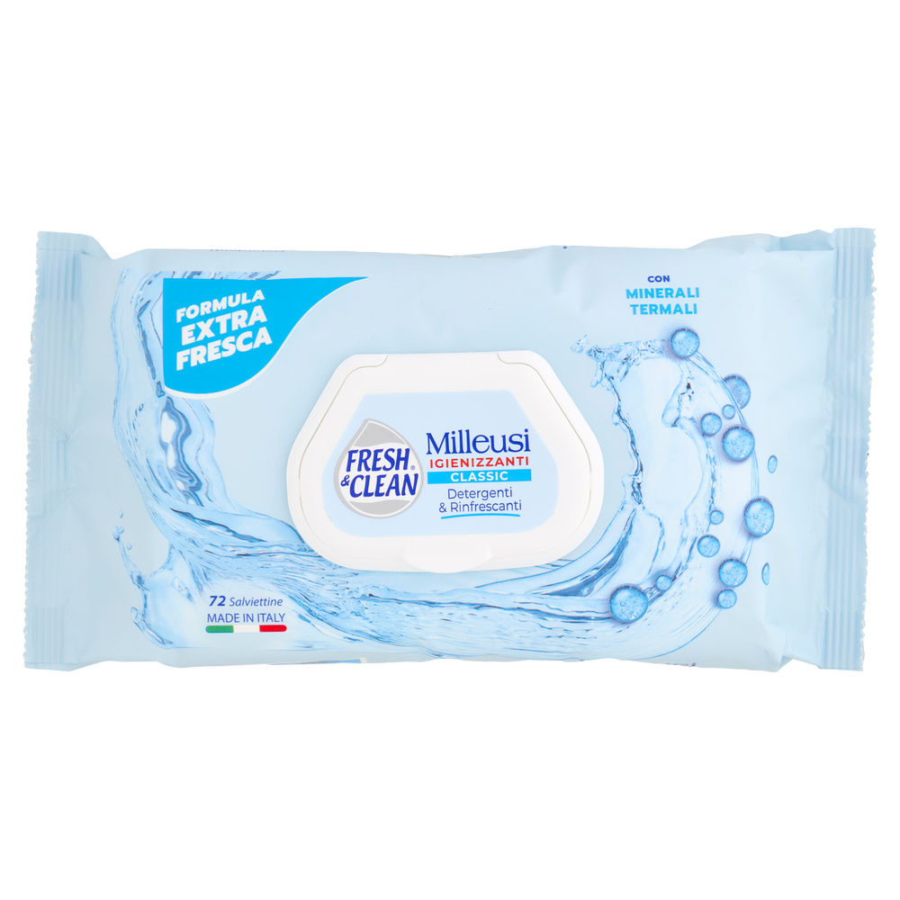 SALVIETTE MILLEUSI FRESH & CLEAN CLASSIC GRANDI VIAGGI PZ.72 - 14