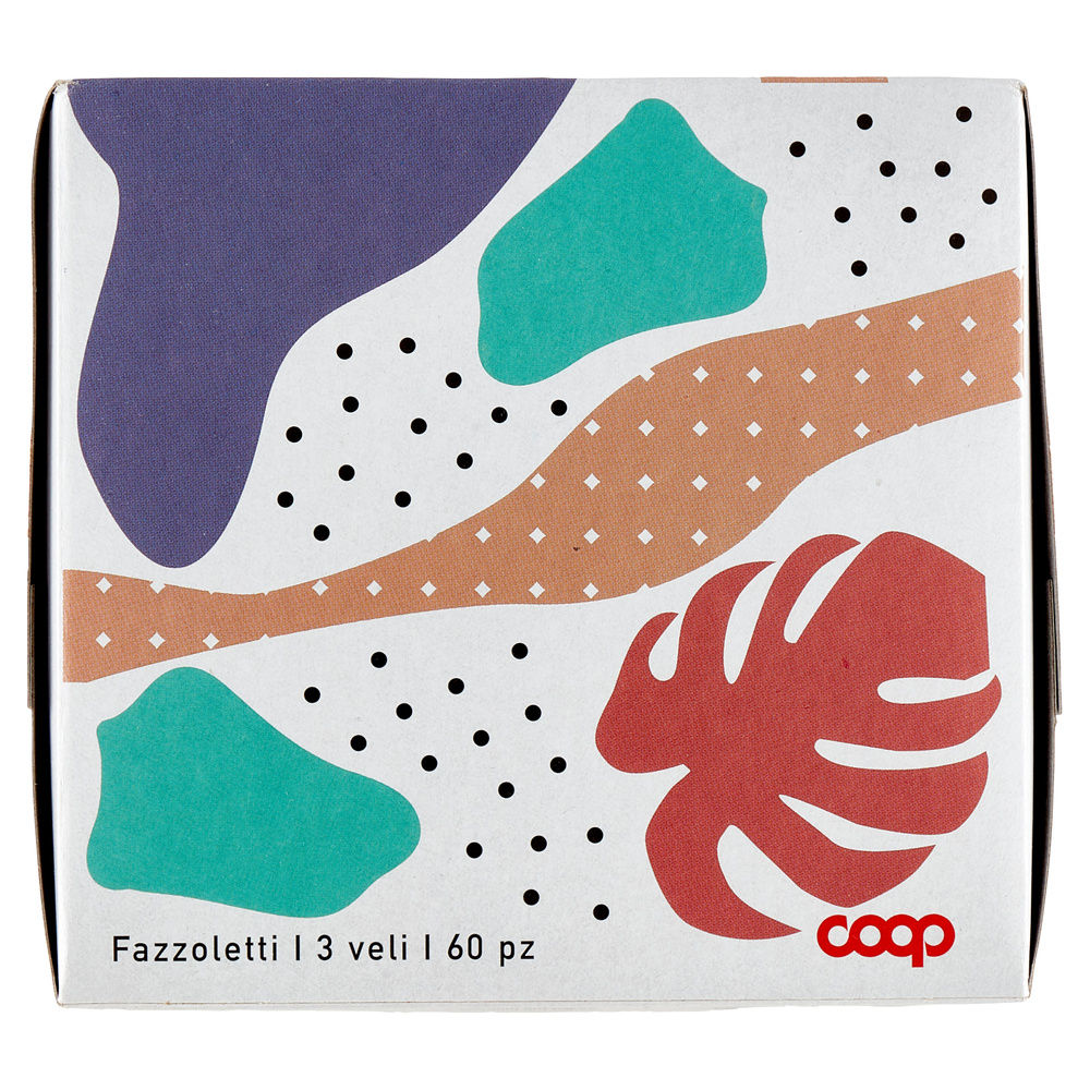 FAZZOLETTI DI CARTA COOP FSC 3 VELI X60PZ CUBO SCATOLA PZ 1 - 7