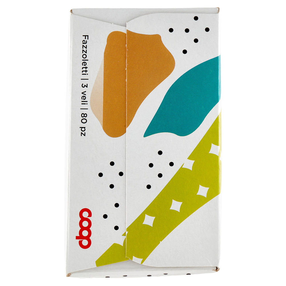 FAZZOLETTI DI CARTA COOP FSC 3 VELI X80PC BOX RETTANGOLARE SCATOLA PZ 1 - 5