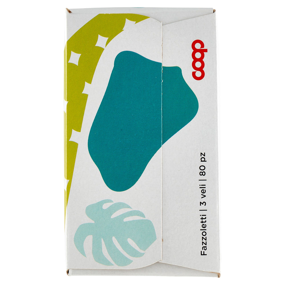 FAZZOLETTI DI CARTA COOP FSC 3 VELI X80PC BOX RETTANGOLARE SCATOLA PZ 1 - 6