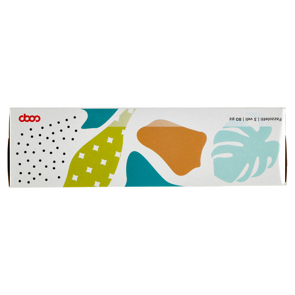 FAZZOLETTI DI CARTA COOP FSC 3 VELI X80PC BOX RETTANGOLARE SCATOLA PZ 1 - 8
