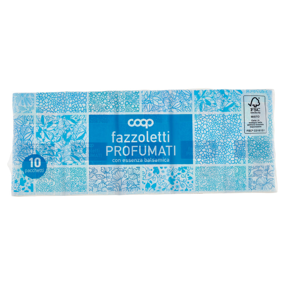 FAZZOLETTI DI CARTA COOP FSC BALSAMICI 4VELI 9X PZ.10 - 1