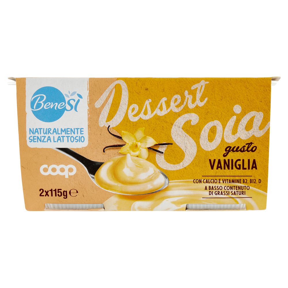 DESSERT UHT SOIA VANIGLIA COOP BENE SI' G 115 X 2 - 0