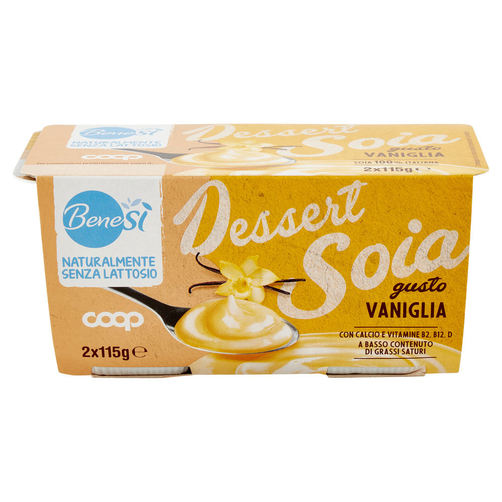 DESSERT UHT SOIA VANIGLIA COOP BENE SI' G 115 X 2 - 2