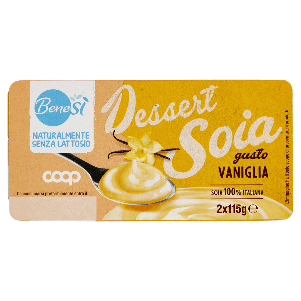 DESSERT UHT SOIA VANIGLIA COOP BENE SI' G 115 X 2 - 6