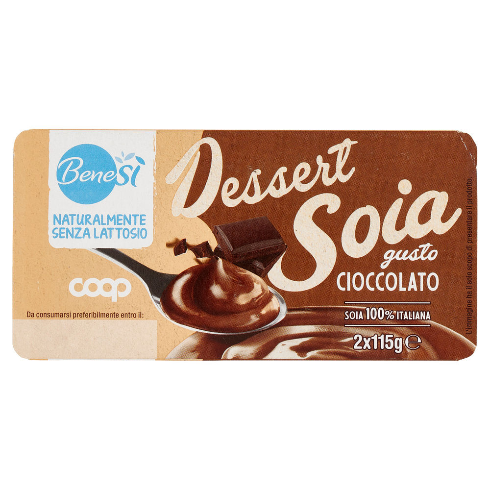 DESSERT UHT SOIA CIOCCOLATO COOP BENE SI' 2X115G - 4