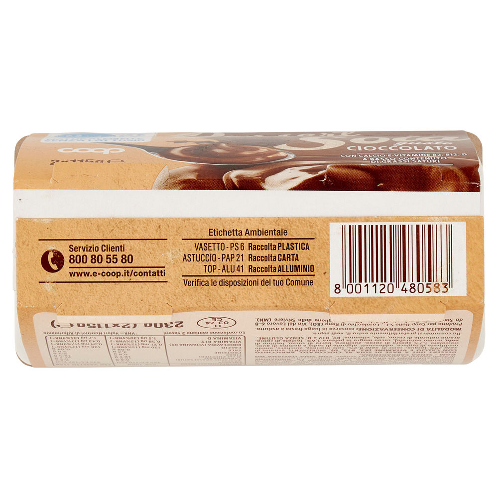 DESSERT UHT SOIA CIOCCOLATO COOP BENE SI' 2X115G - 8