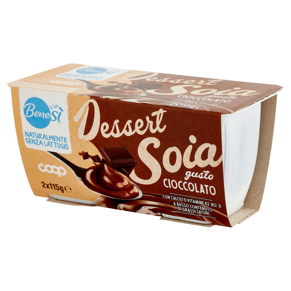 DESSERT UHT SOIA CIOCCOLATO COOP BENE SI' 2X115G - 7