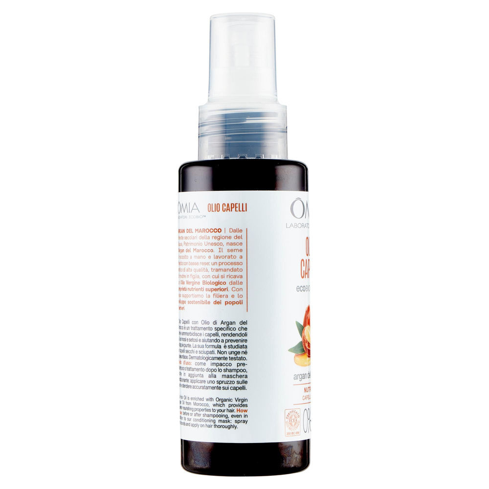 OLIO PER CAPELLI OLIO ARGAN ECOBIOLOGICO OMIA LABORATOIRES ML 100 - 7