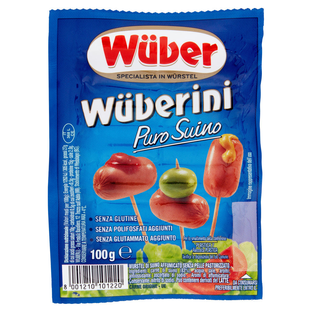 WURSTEL WUBERINI SUINO G 100 - 2