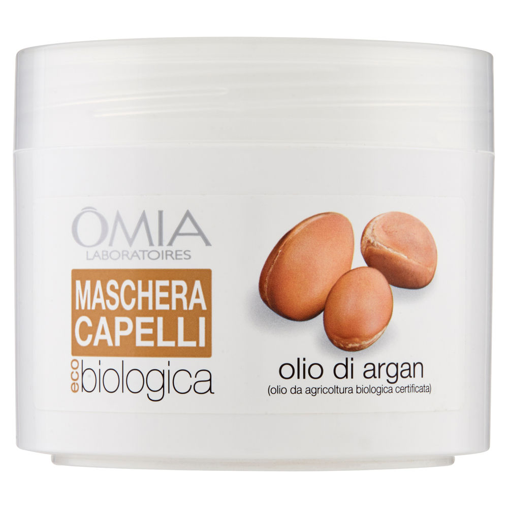 MASCHERA CAPELLI OLIO DI ARGAN ECOBIOLOGICO OMIA ML 250 - 1