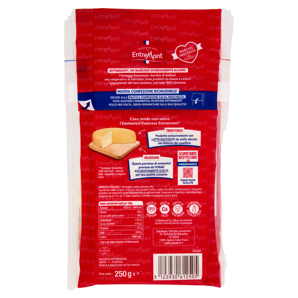 EMMENTAL FRANCESE MAITRE FROMAGER ENTREMONT BUSTA 250 G - 1