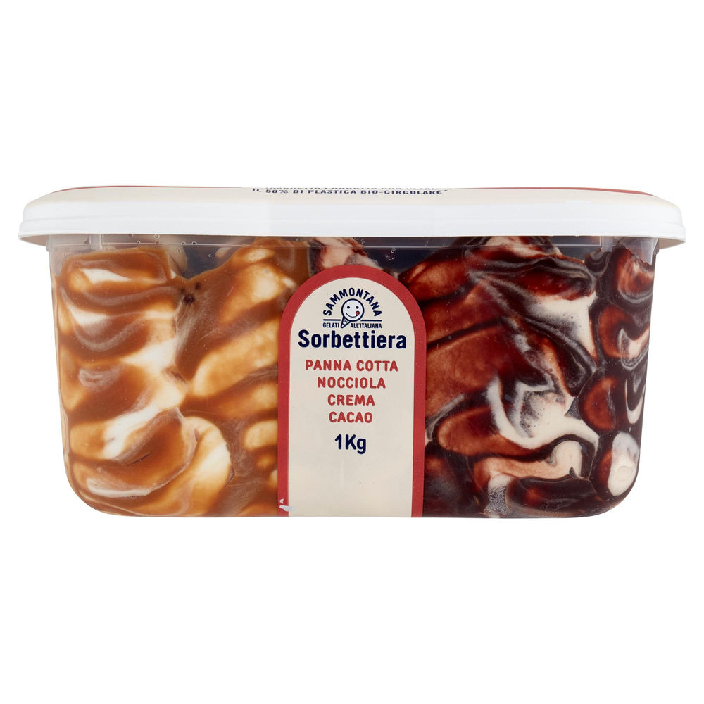 SORBETTIERA PANNA COTTA/NOCCIOLA/CREMA/CACAO SAMMONTANA KG.1 - 8