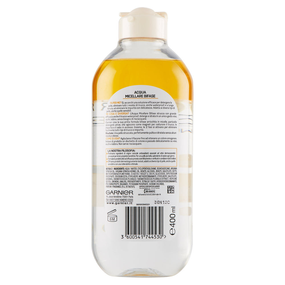 ACQUA MICELLARE OIL GARNIER SKIN ACTIVE ML.400 - 1