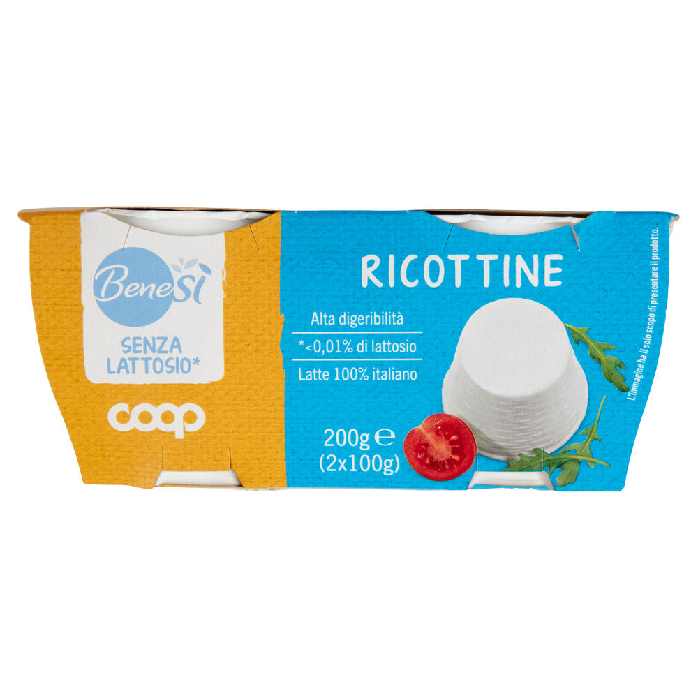 RICOTTINE SENZA LATTOSIO BENESI' COOP G 100X2 - 7