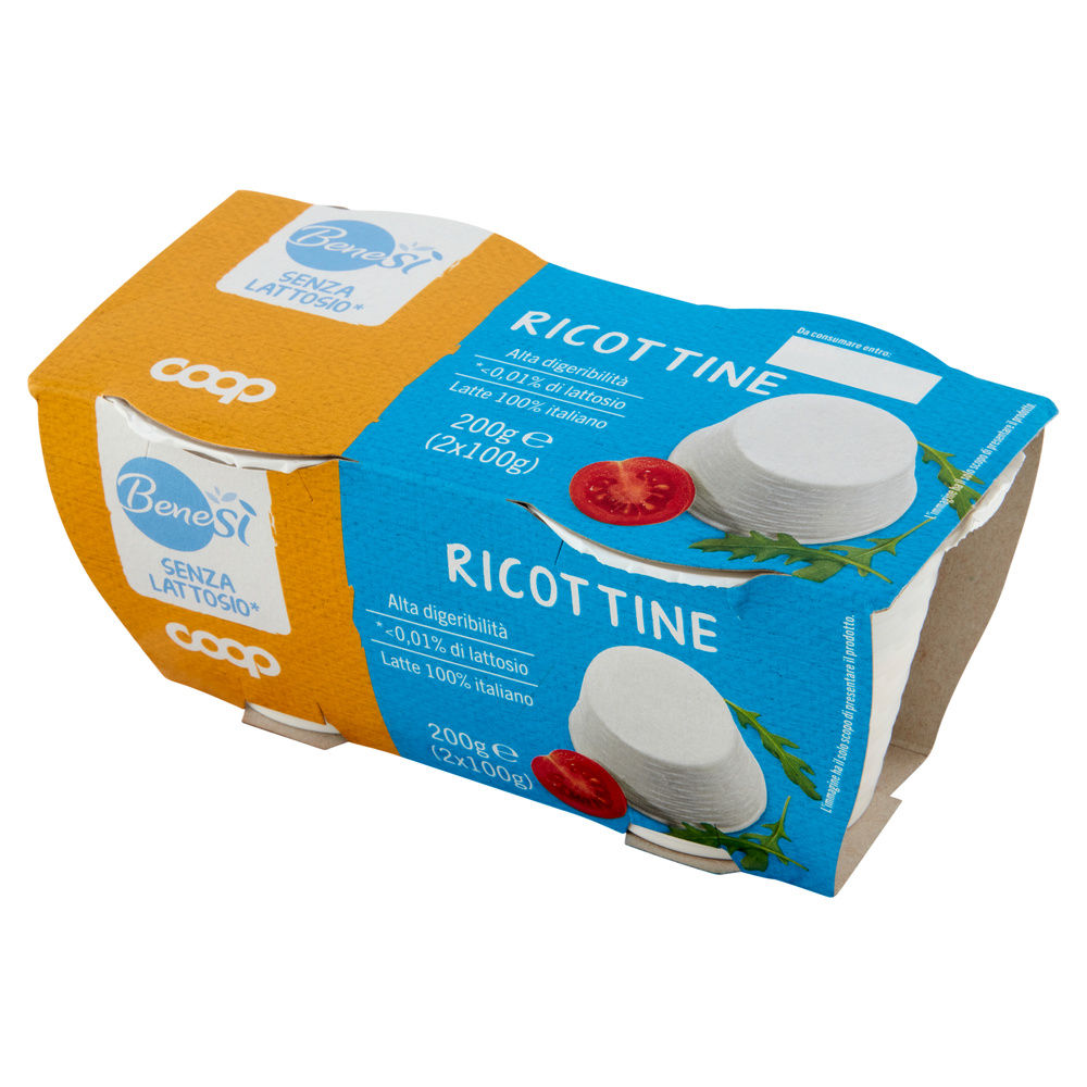 RICOTTINE SENZA LATTOSIO BENESI' COOP G 100X2 - 3
