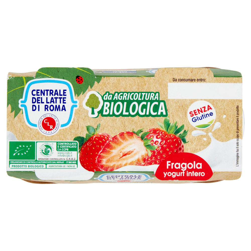 YOGURT BIO INTERO FRAGOLA CENTRALE DEL LATTE DI ROMA 2X125 G - 7
