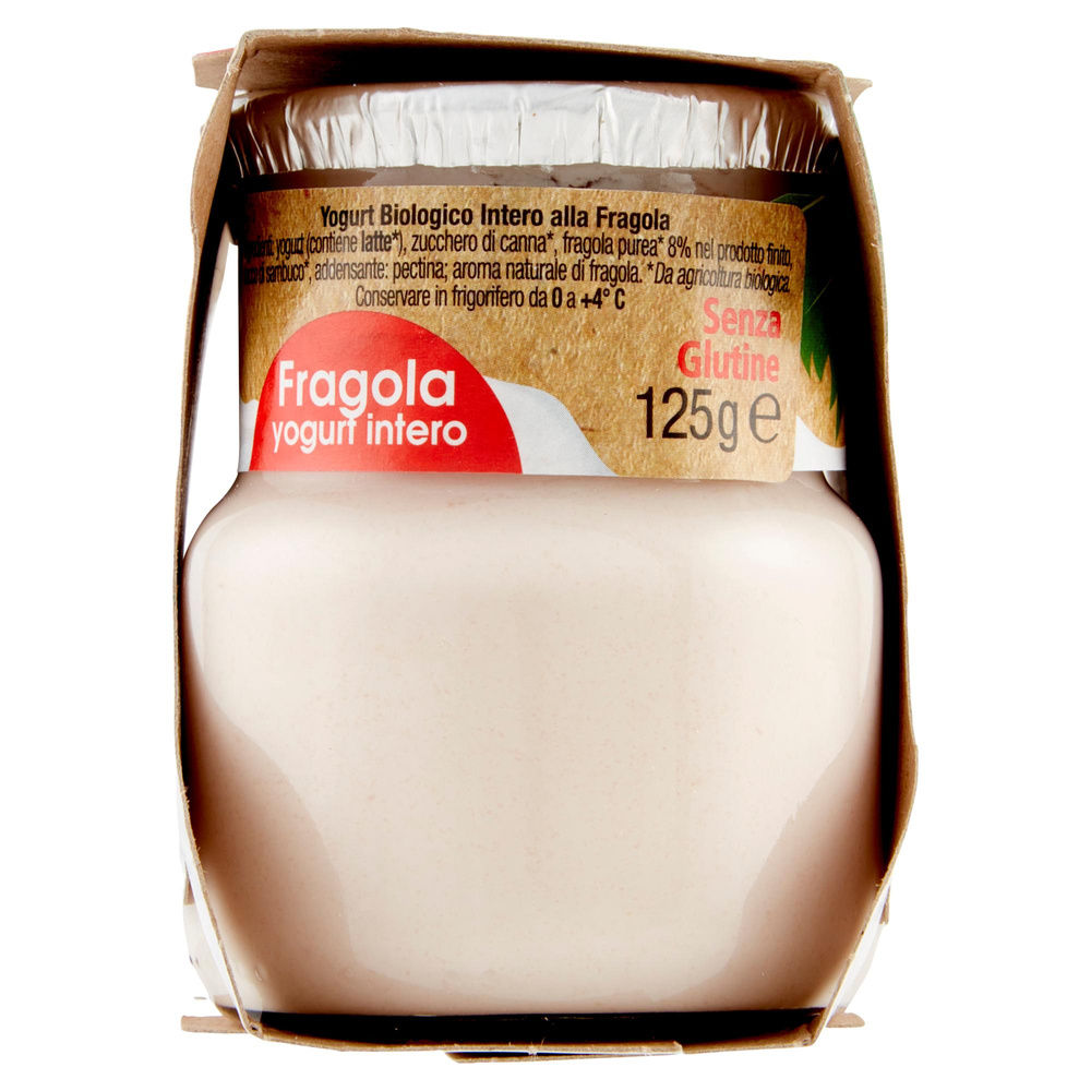 YOGURT BIO INTERO FRAGOLA CENTRALE DEL LATTE DI ROMA 2X125 G - 2