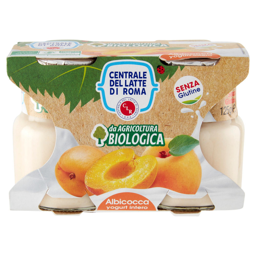 YOGURT BIO INTERO ALBICOCCA CENTRALE DEL LATTE DI ROMA 2X125 G - 6