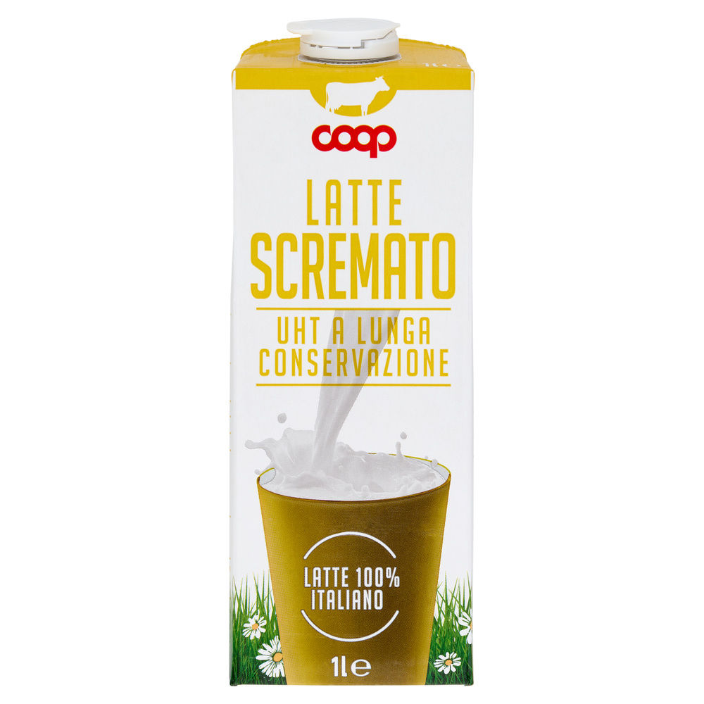 LATTE UHT SCREMATO 100% ITALIANO COOP L 1 - 2