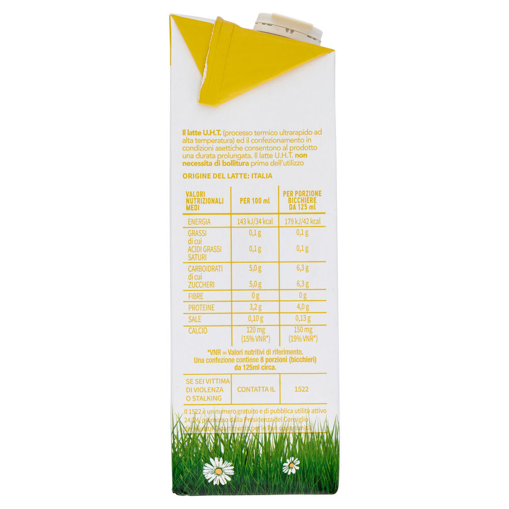 LATTE UHT SCREMATO 100% ITALIANO COOP L 1 - 9