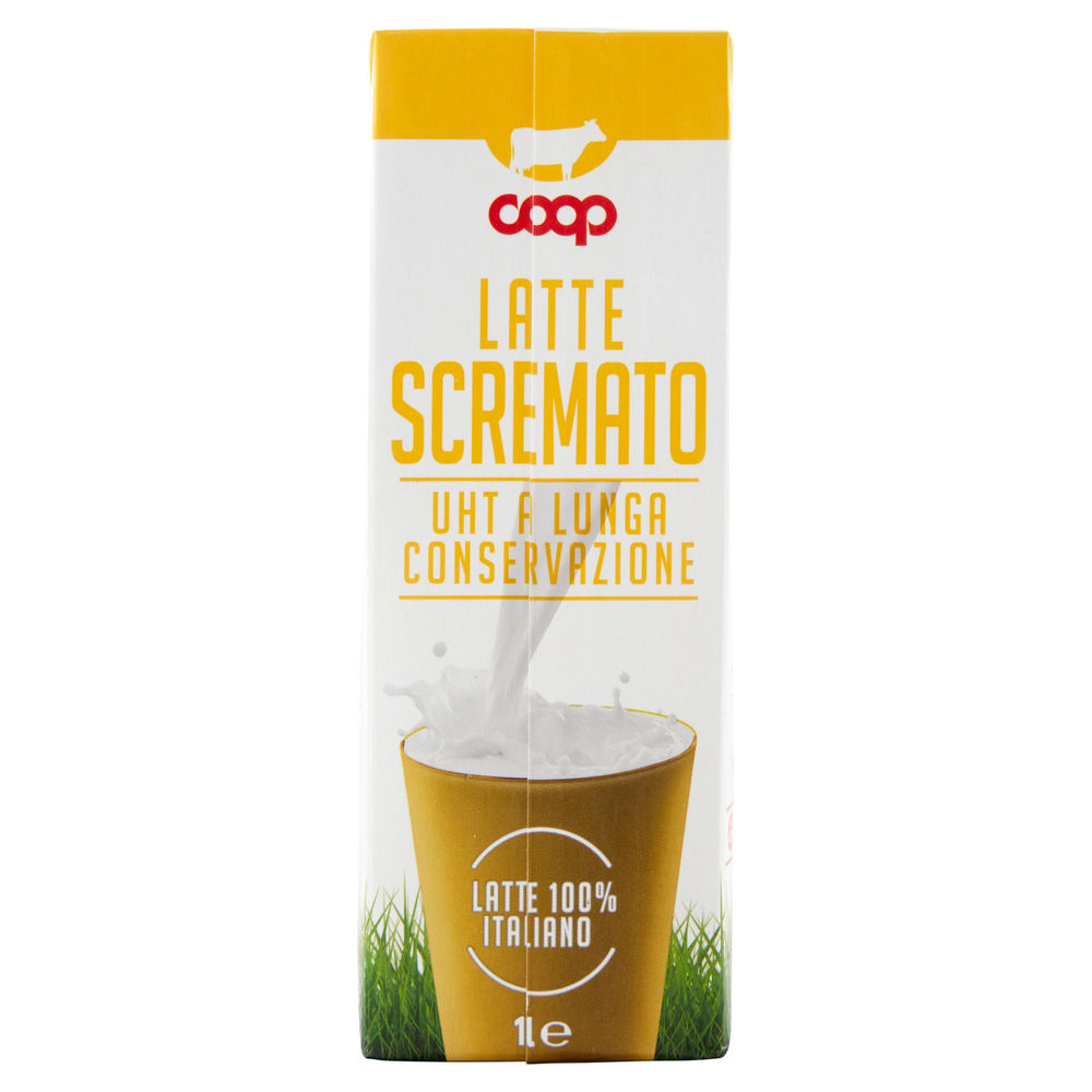 LATTE UHT SCREMATO 100% ITALIANO COOP L 1 - 4