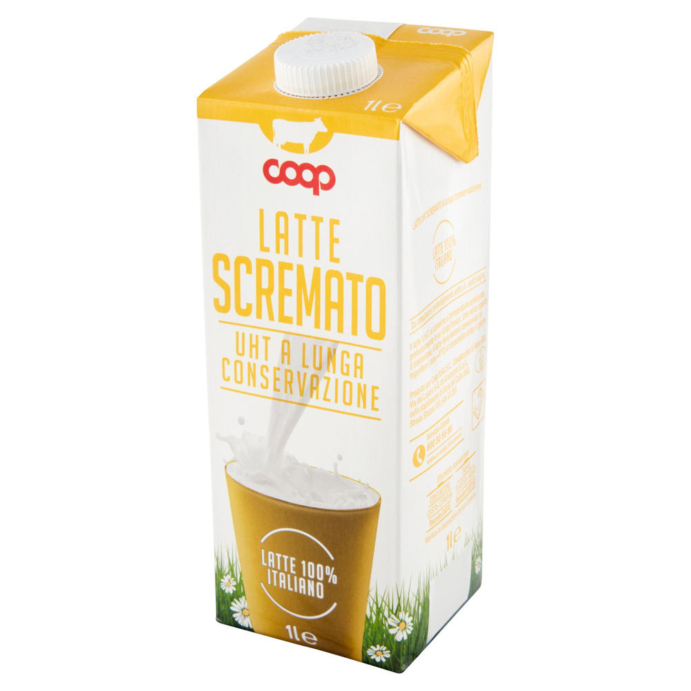 LATTE UHT SCREMATO 100% ITALIANO COOP L 1 - 21