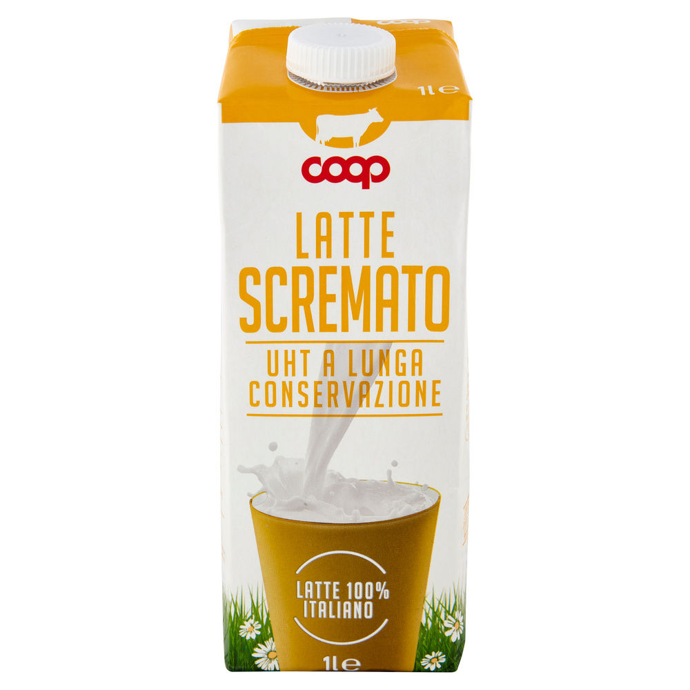 LATTE UHT SCREMATO 100% ITALIANO COOP L 1 - 17