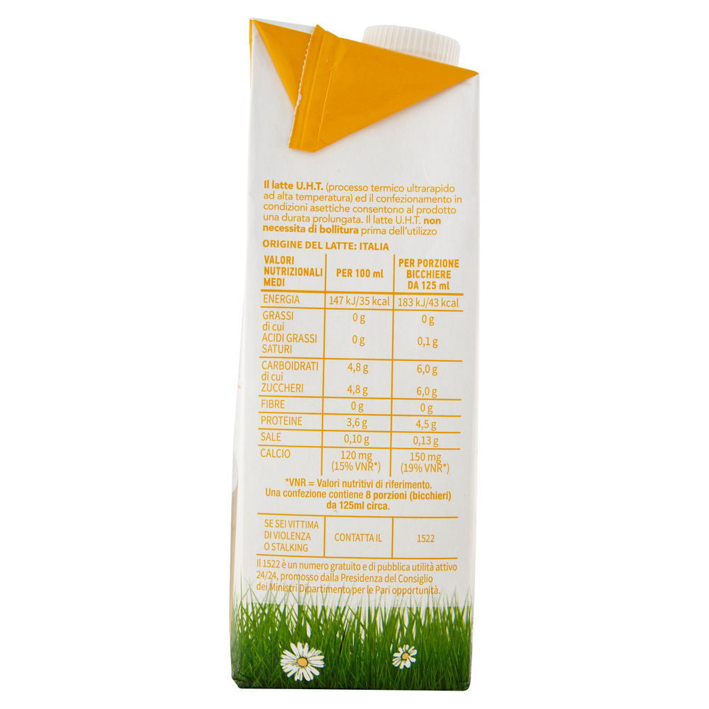 LATTE UHT SCREMATO 100% ITALIANO COOP L 1 - 19