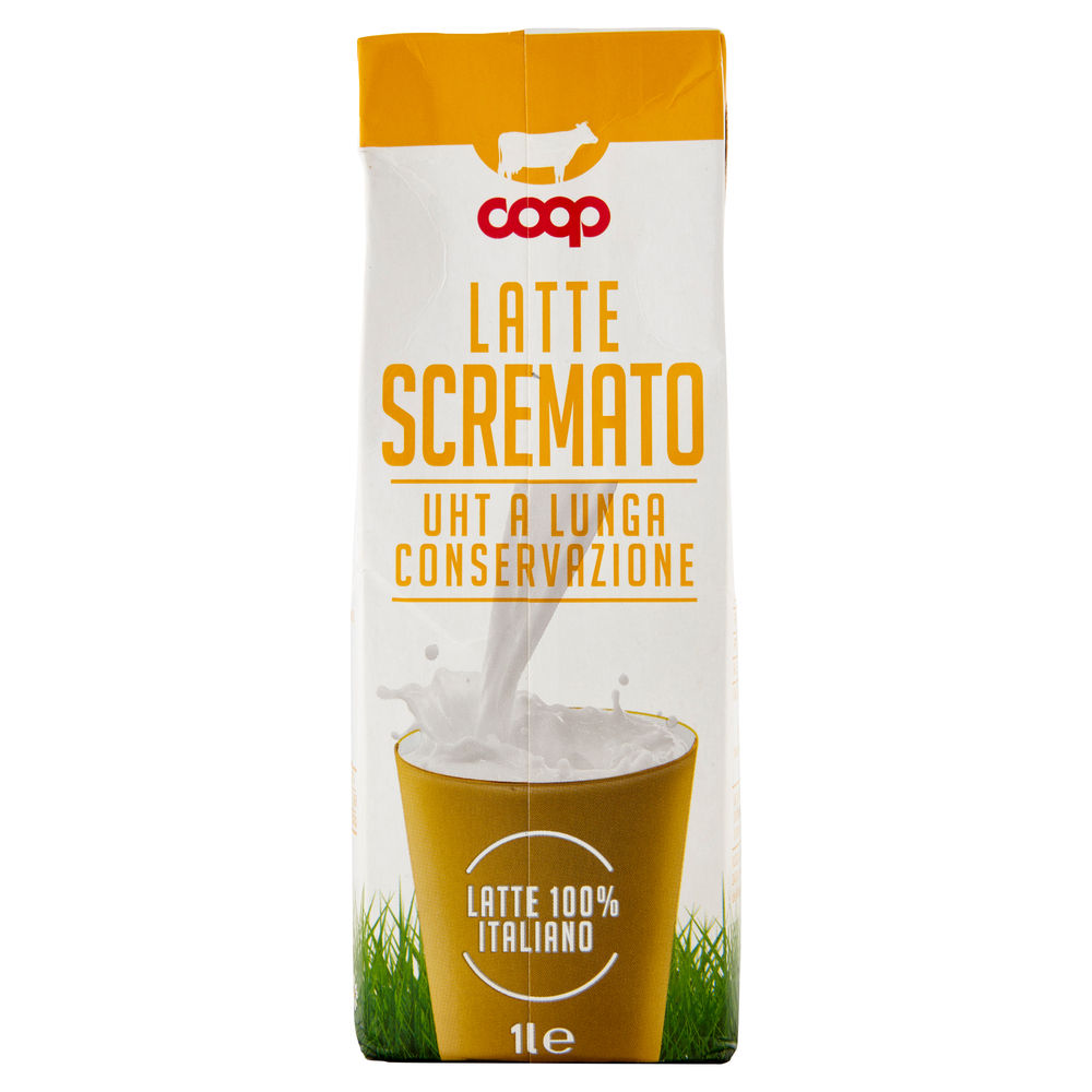 LATTE UHT SCREMATO 100% ITALIANO COOP L 1 - 6