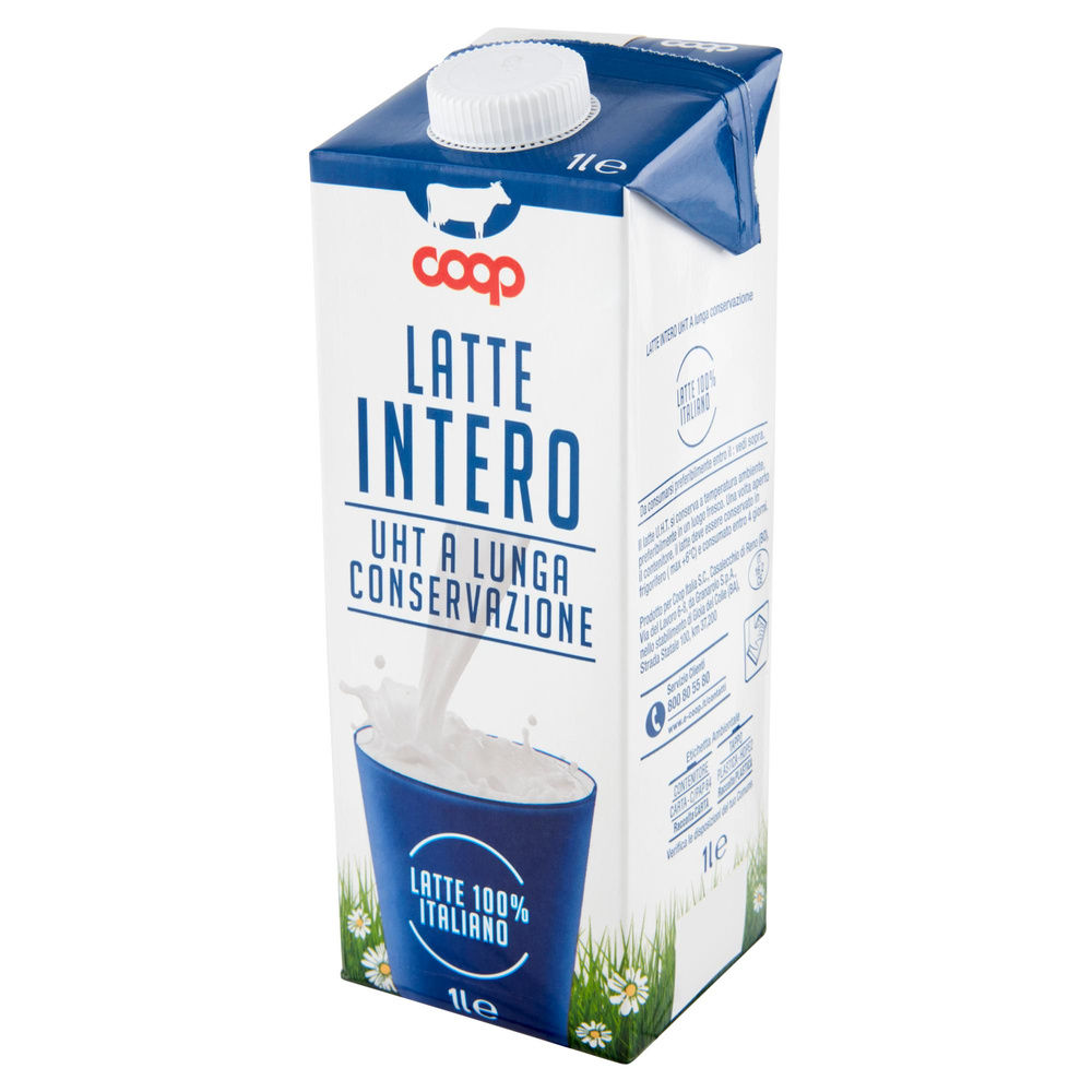 LATTE UHT INTERO 100% ITALIANO COOP L 1 - 24