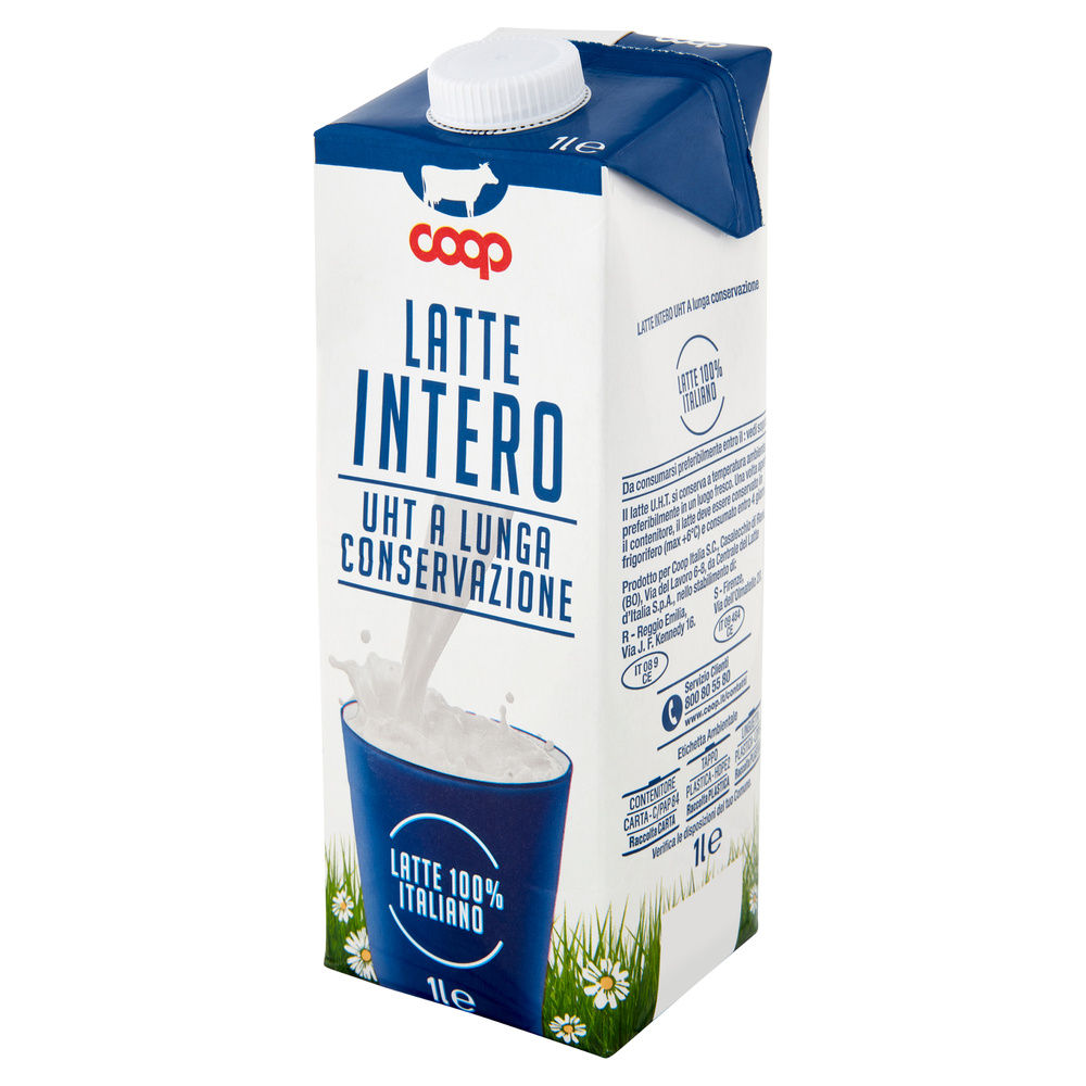 LATTE UHT INTERO 100% ITALIANO COOP L 1 - 16