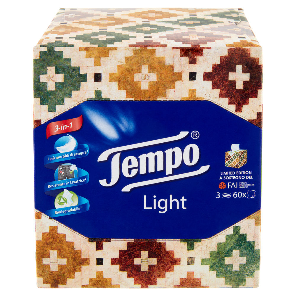 FAZZOLETTI TEMPO LIGHT 3 VELI X 60 SCATOLA PZ 1 - 7